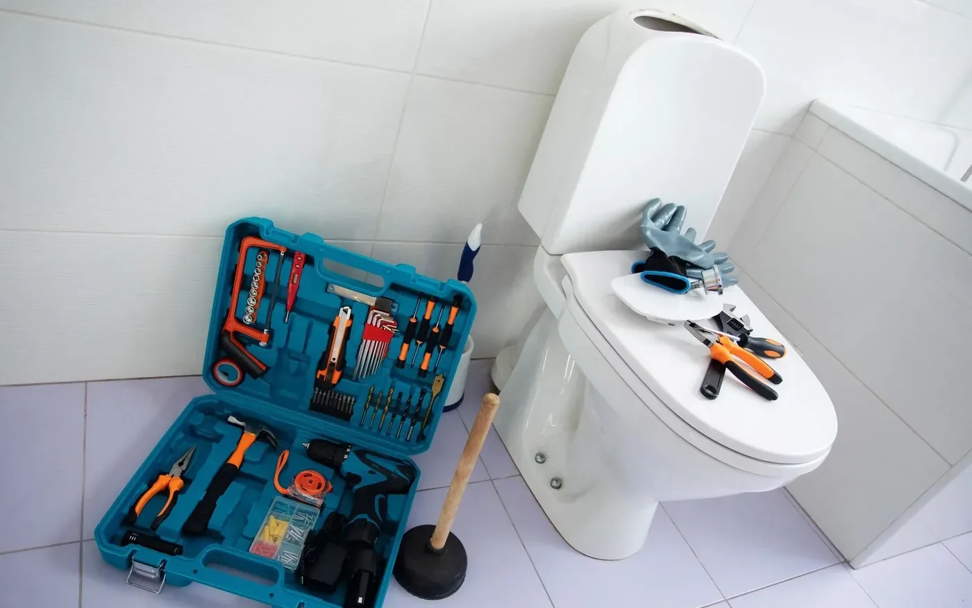 Remplacement d'un mécanisme de chasse d'eau de WC à Bezons